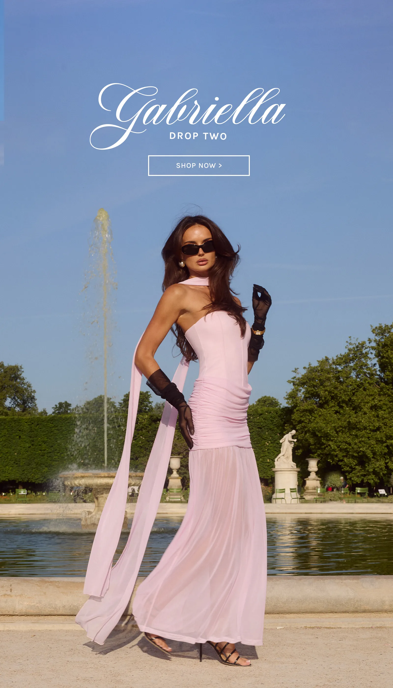Woman in pink dress